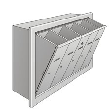 Compact Vertical MailBoxes-2390